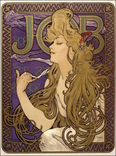 Il est devenu l'emblme de l'Art nouveau. Il a fait cette affiche pour Job en 1896. De qui s'agit-il ?