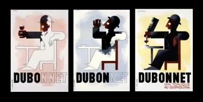 Toute la composition est base sur les formes gomtriques, crant un lien entre le visuel et le texte. Crateur emblmatique de l'Art dco, il a ralis ces affiches en 1932. Il s'agit de :