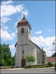 Voici l'glise de Chamesol, commune franc-comtoise situe dans le dpartement ...