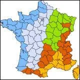 Quel type de climat est reprsent en bleu fonc ?