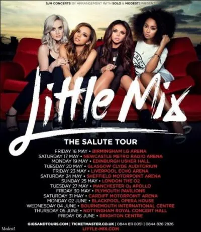 Quand le  Salute Tour  a-t-il dbut ?