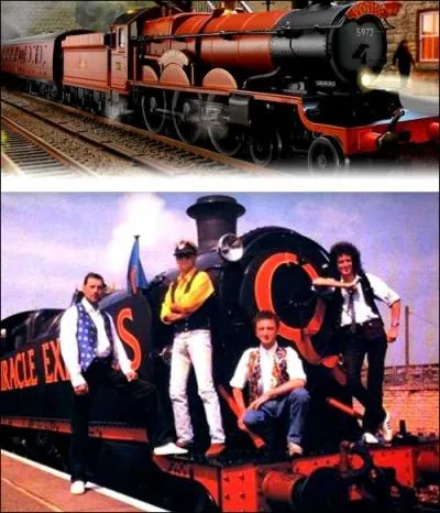 Dans le clip de leur chanson  Breakthru , le groupe Queen chante sur un train ; le mme train qui sert pour les films Harry Potter !