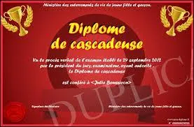 Comment dit-on  cascadeuse  en anglais ?