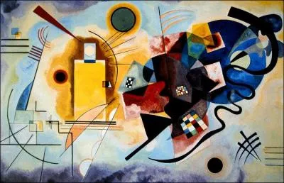 Qui a peint "Jaune, rouge, bleu " ?