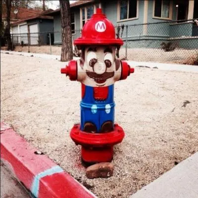 Voici une drôle de bouche incendie. Quel personnage de Nintendo représente-t-elle ?