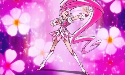 De quelle couleur est la première guerrière Pretty Cure ?