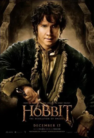 Décembre- Le film "Hobbit : La désolation de Smaug" est sorti dans les cinémas ce mois-ci. Quel acteur joue le rôle de l'iconique Bilbo Baggins ?