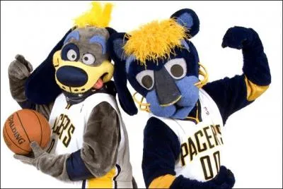 Quels sont les noms de ces deux charmantes mascottes venues d'Indiana ?