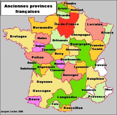 35 belles provinces > Adonc, nous voici aux portes d'un nouveau découpage régional, paraît-il ? Mais quelles sont ces belles provinces, gentes dames et damoiseaux ?