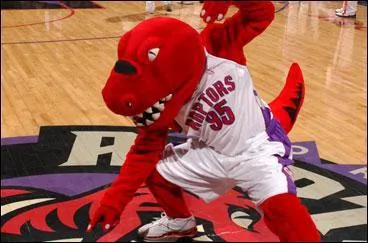 Dans quelle ville officie ce "raptor", élu mascotte la plus populaire de NBA en 2002, 2003 et 2004 ?