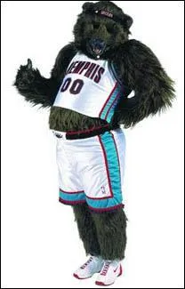 Quelle est la particularité de Grizz, la mascotte de Memphis ?