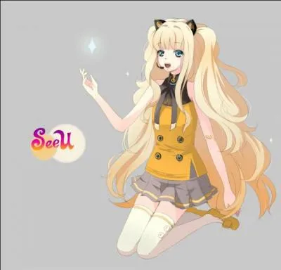 On appelle SeeU comme ceci car elle a des yeux dans ses oreilles de chat.