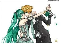 Len Kagamine sort avec Miku Hatsune.