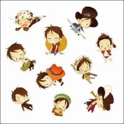 Quel personnage n'est pas imité par Luffy ?