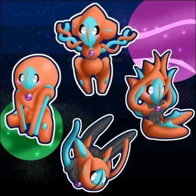 Comment se nomme ce Pokémon qui peut se transformer en ces quatre formes ?