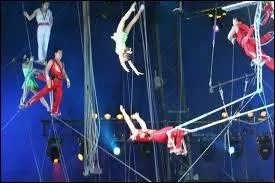 Quand les sauts périlleux en plein ciel des trapézistes sont-ils inventés ?