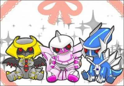 Parmi ces trois Pokémon légendaires, lequel vit dans le monde distorsion ?