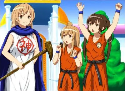 De quel manga viennent les trois jeunes filles dguises en personnage de  Dragon Ball Z  ?