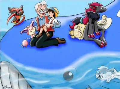 Sur cette image, quel Pokémon peut-on associer à Jiminy Cricket, la conscience du petit Pinocchio ?