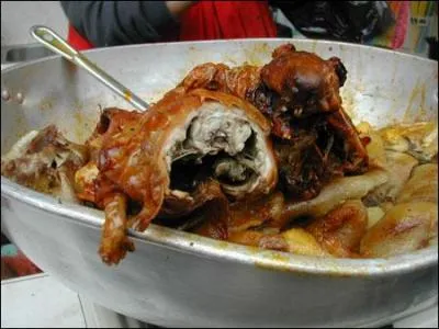 Sur l'image on voit un porc.