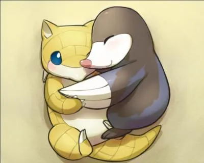 Comment se nomme le Pokémon câlinant Sabelette ?