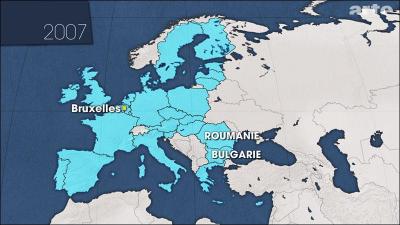 En quelle année la Bulgarie et la Roumanie adhèrent-elles à l'Union européenne?