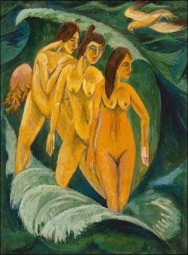 Trois baigneuses.