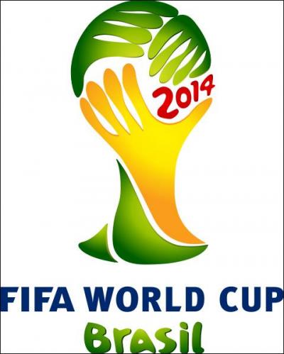 Le logo de l'édition brésilienne imite la forme du trophée actuel de la coupe du monde. Que forment les trois mains réunies ?