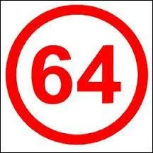 Le chiffre 64 se dit en espagnol ...