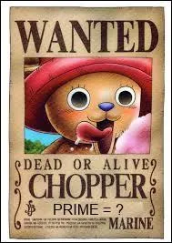 Quelle est la prime de Chopper après Enies Lobby ?