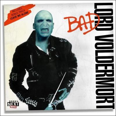 Lord Voldemort s'est emparé de la pochette du célèbre chanteur de "Bad", quel est ce chanteur ?