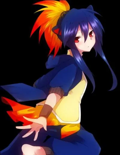 Nous avons à présent un Pokémon de type feu. Forme évoluée d'un starter de Johto. Avant chaque combat, il tourne le dos et montre la puissance de ses flammes.