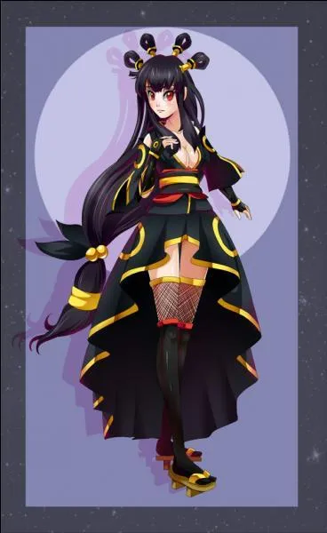 Venant de Johto, de type ténèbres, l'une des huit évolutions d'Évoli. Quand la nuit tombe, les anneaux sur son corps se mettent à luire, terrorisant ceux qui sont proches.