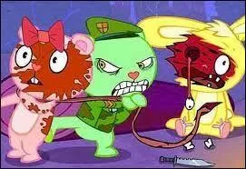 A l'origine, "Happy Tree Friends" fut diffusée sur internet avant d'accéder au petit écran en 2006. Cette série animée met en scène de mignons petits animaux qui s'en donnent à coeur joie dans le massacre sanglant de leurs comparses. De quel célèbre dessin animé présent dans "Les Simpson" cette série animée gore s'est-elle fortement inspirée ?