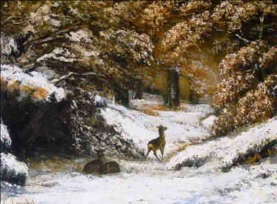 Qui a peint Remise de chevreuils en hiver ?