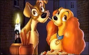 Comment le Clochard et Lady finissent-ils par "s'embrasser" ?