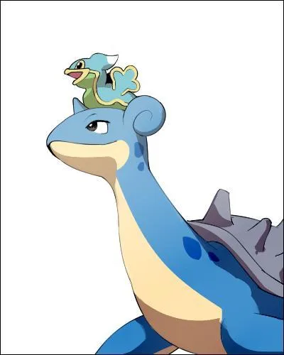 Comment se nomme le Pokémon placé sur le tête de Lokhlass ?