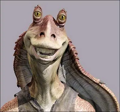 Que fait Jar Jar pour réparer la fissure dans le casque de Padmé lors de la mission sur Mon Calamari ?
