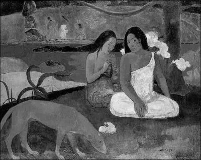 Paul Gauguin a peint une oeuvre appelée "Le chien ..."