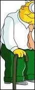 Quel personnage des Simpson est coupé sur la photo ?
