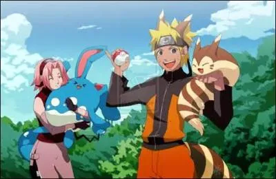 Quel Pokémon Sakura a-t-elle dans les bras ?