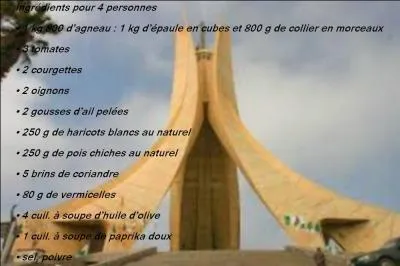 De quel pays nous vient la recette de la chorba ?