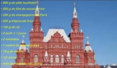 De quel pays nous vient la recette du koulibiac ?