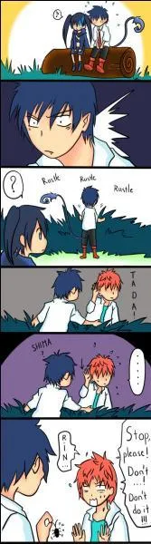 Qui surprend Rin pendant son rencard ?