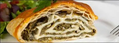 L comme légumes. Que met-on comme ingrédients dans un Struedel version salée, et notamment dans celui sur l'illustration ?