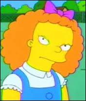 Elle n'apparaît que dans un seul épisode. C'est une brute qui en veut à Lisa. Comment s'appelle-t-elle ?