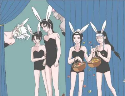 Qui est le seul à ne pas être déguisé en bunny-boy ?