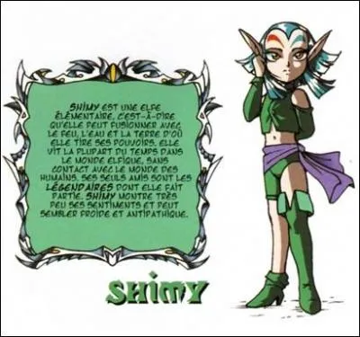 Que voulait être Shimy à la place d'une elfe élémentaire ?