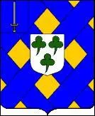 A qui appartiennent ces armoiries ?
D'or, fretté d'azur ; sur-le-tout d'argent, à trois trèfles de sinople ; au canton des Comtes Militaires de l'Empire brochant.