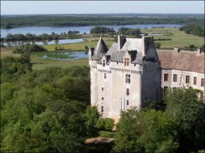 Quel ce château de l'Indre situé au coeur des étangs de la Brenne, planté sur un button (petit monticule) de grès rouge?